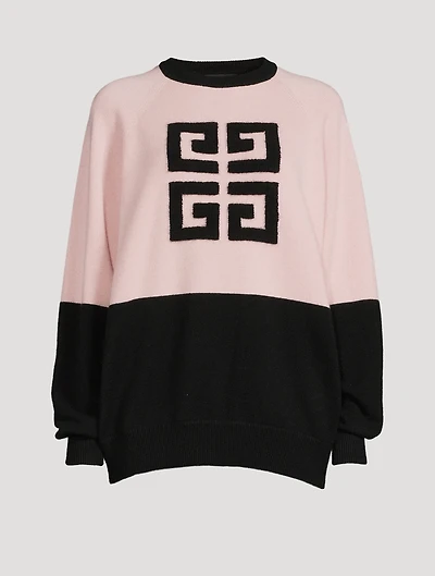 Bicolour 4G Jacquard Cashmere Sweater
