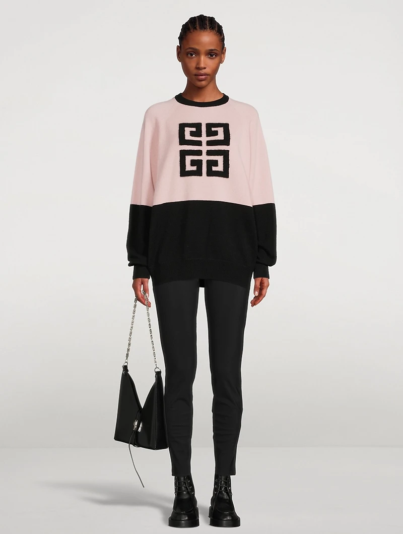 Bicolour 4G Jacquard Cashmere Sweater