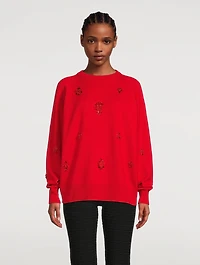 Wool And Cashmere Embellished Sweater