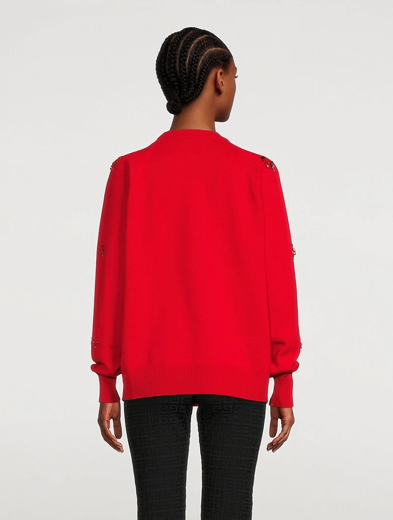 Wool And Cashmere Embellished Sweater