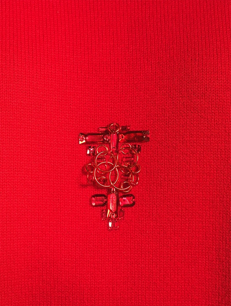 Wool And Cashmere Embellished Sweater