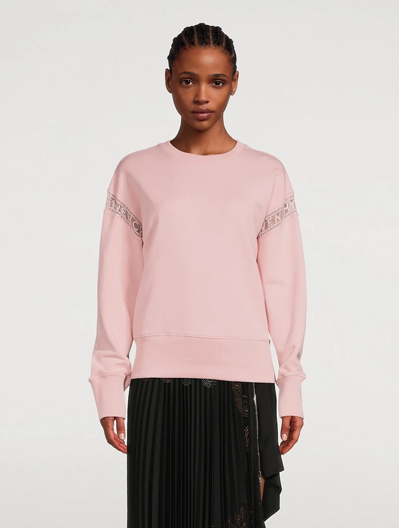 Sweatshirt With Lace Insert