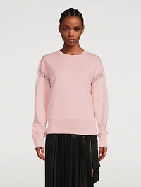 Sweatshirt With Lace Insert