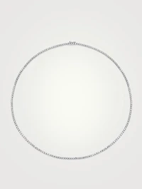 18K White Gold Hepburn Choker Necklace With Diamonds