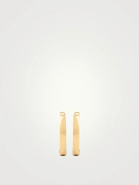 18K Yellow Gold Classic Huggie Hoop Earrings