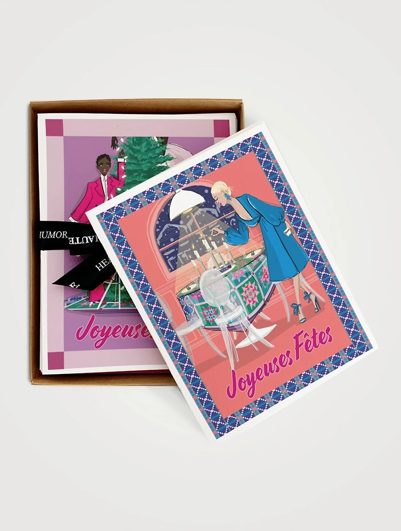 Glam Gatherings Boxed Greeting Cards - FRENCH