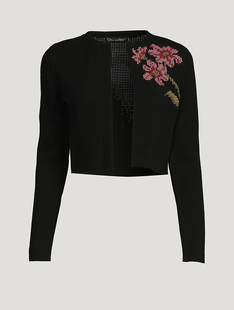 Cross Stitch Pointelle Cardigan
