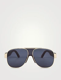 DiorSignature Metal Aviator Sunglasses