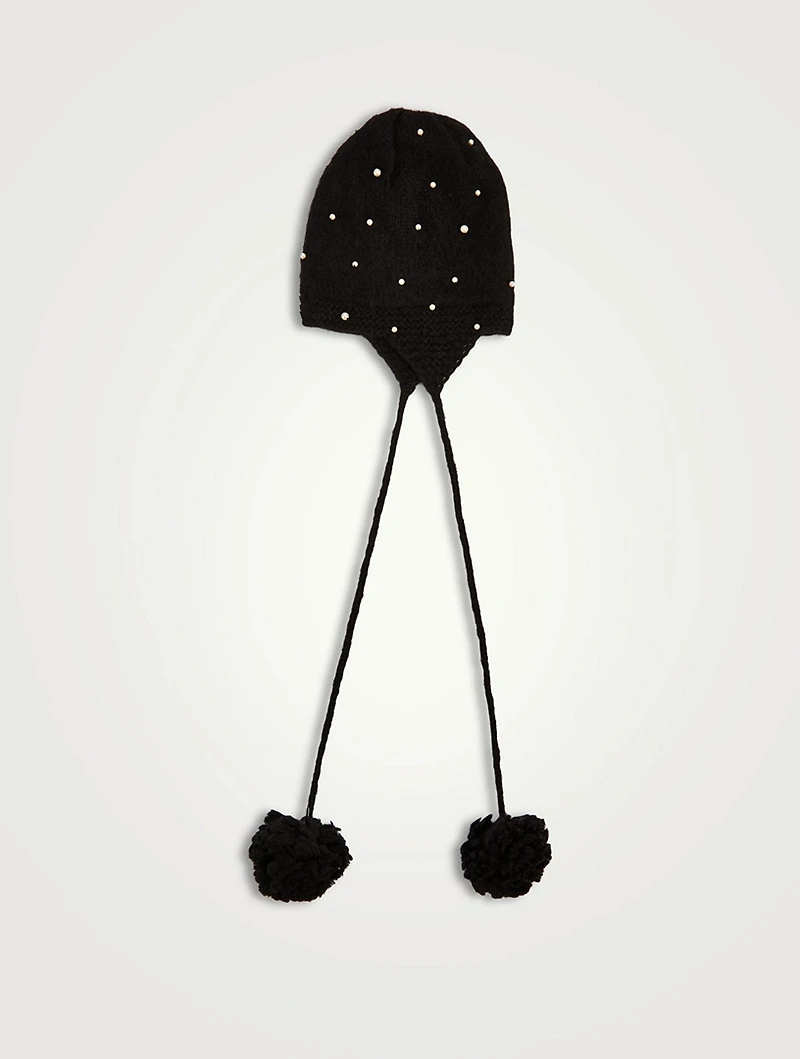 Muffy Angora Pom Pom Hat