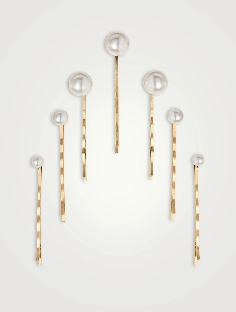 Set Of Seven Perla Bobby Pins