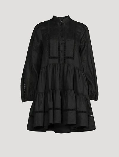 Arielle Tuxedo Linen Dress