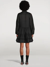 Arielle Tuxedo Linen Dress