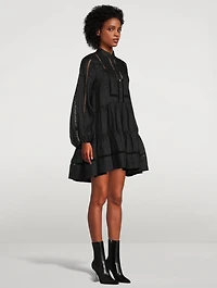 Arielle Tuxedo Linen Dress