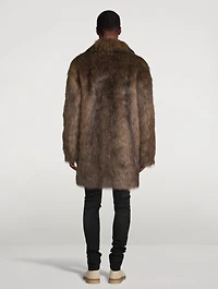 Faux Fur Peacoat