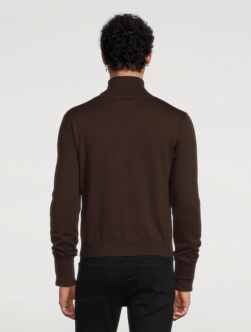 Cashmere And Silk Turtleneck Sweater