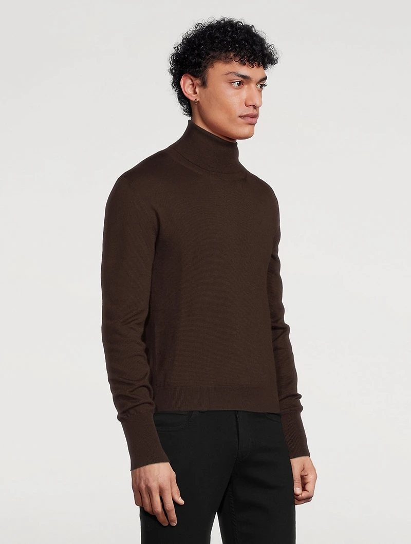 Cashmere And Silk Turtleneck Sweater