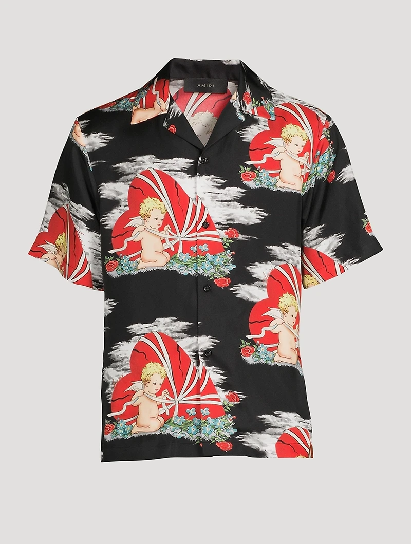 Cherub Silk Bowling Shirt