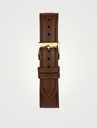Native Stainless Steel Leather Strap Watch