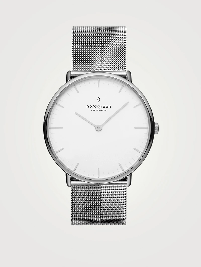 Native Stainless Steel Mesh Strap Watch