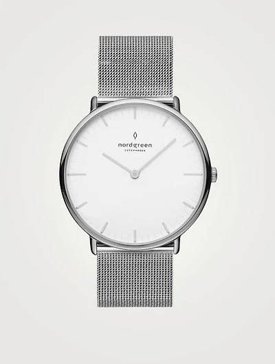 Native Stainless Steel Mesh Strap Watch