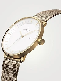 Philosopher Stainless Steel Mesh Strap Watch