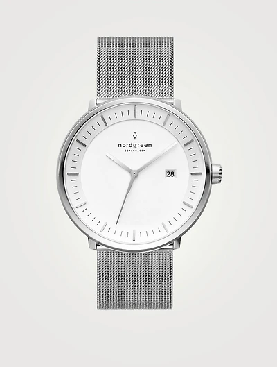 Philosopher Stainless Steel Mesh Strap Watch