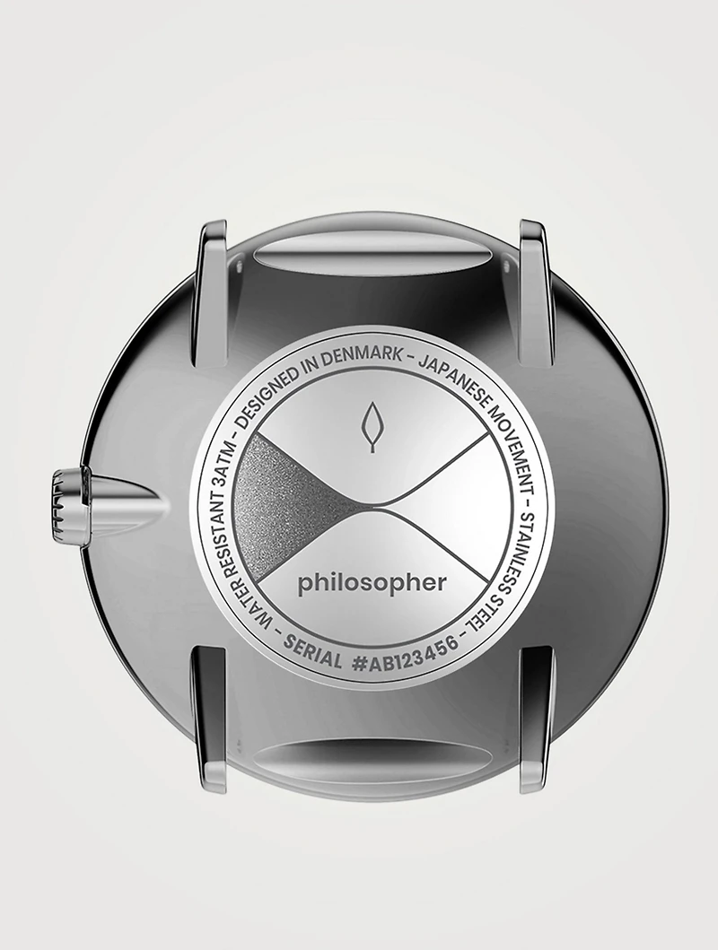 Philosopher Stainless Steel Bracelet Strap Watch