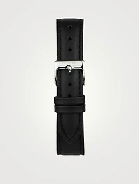 Philosopher Stainless Steel Leather Strap Watch