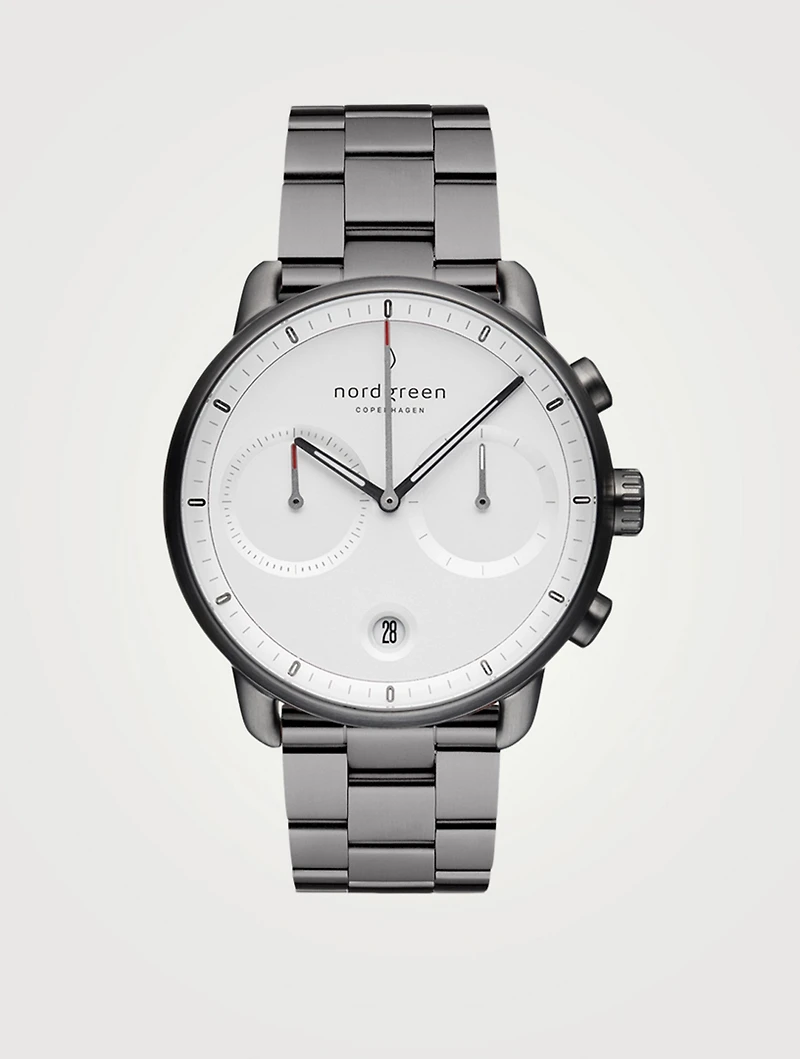 Pioneer Chronograph Stainless Steel Bracelet Strap Watch