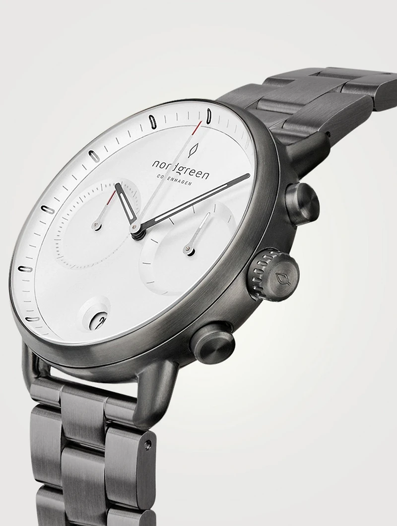 Pioneer Chronograph Stainless Steel Bracelet Strap Watch