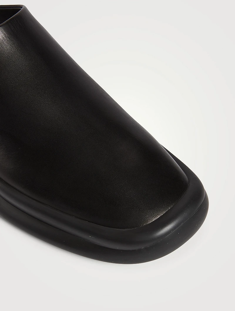 Town Leather Clogs