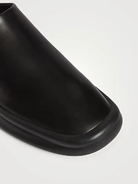 Town Leather Clogs