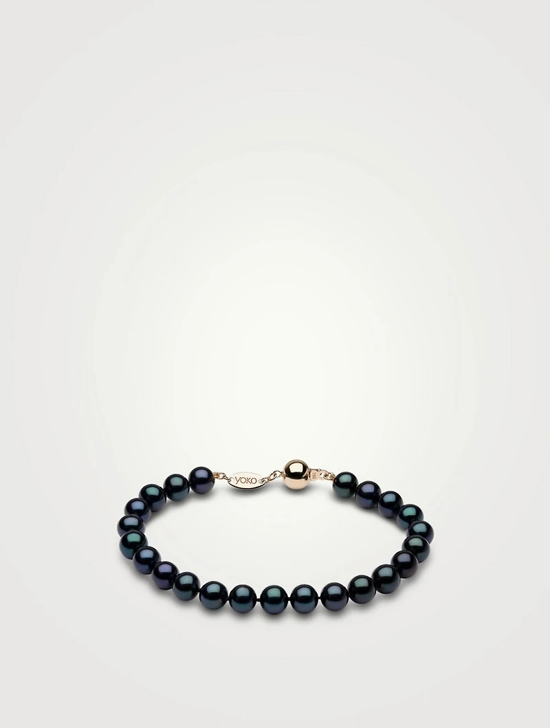 Classic 18K Gold Freshwater Pearl Bracelet