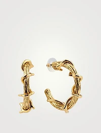Vine Hoop Earrings
