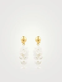 Jasmine Flower Clip-On Earrings