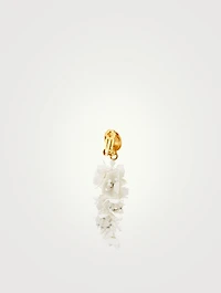 Jasmine Flower Clip-On Earrings