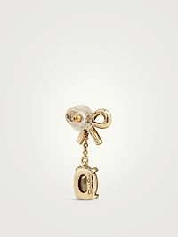 Bow Earrings With Crystals