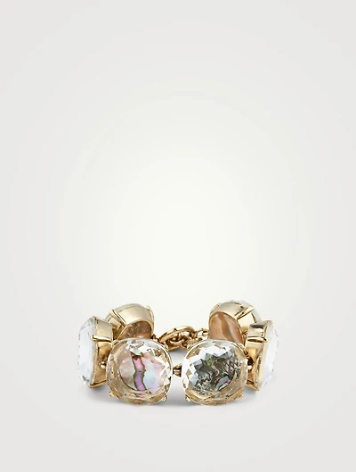 Six-Stone Bracelet With Crystals
