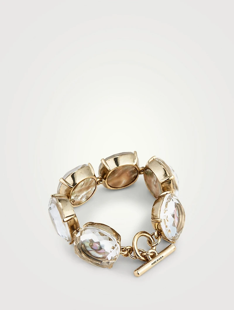 Six-Stone Bracelet With Crystals