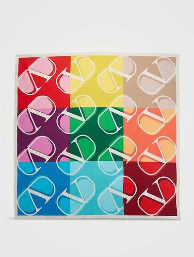 VLOGO Silk Square Scarf