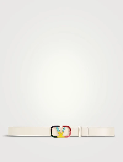 VLOGO Reversible Leather Belt