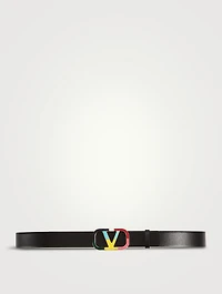 VLOGO Reversible Leather Belt