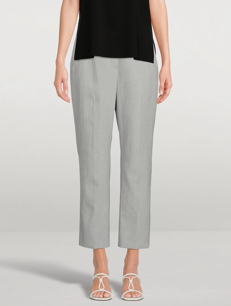 Flavin Double-Face Cropped Trousers