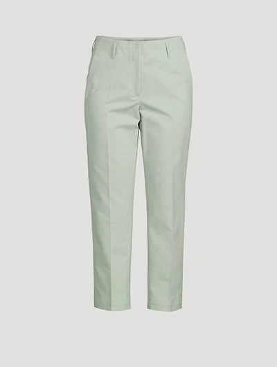 Flavian Stretch Cotton Poplin Trousers