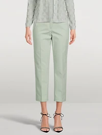 Flavian Stretch Cotton Poplin Trousers