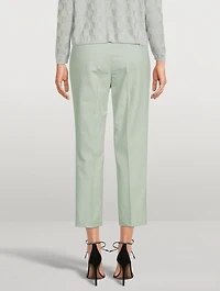 Flavian Stretch Cotton Poplin Trousers