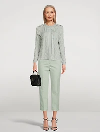 Flavian Stretch Cotton Poplin Trousers