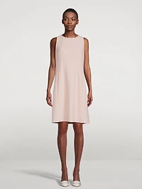Stretch-Wool Sheath Dress