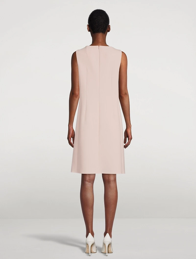 Stretch-Wool Sheath Dress