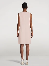 Stretch-Wool Sheath Dress